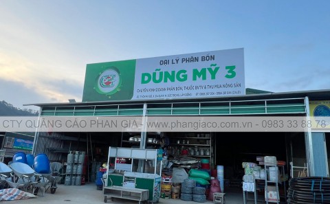 Lắp Đặt Bảng Hiệu Đại Lý Phân Bón NPK Cò Bay Tại Lâm Đồng