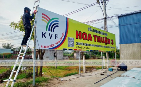 Chuỗi Bảng Hiệu Quảng Cáo Tôn Decal Đại Lý Vật Tư Nông Nghiệp Tại Gia Lai
