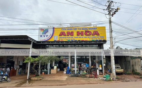 Lắp Đặt Bảng Hiệu Nhôm Chữ Nổi Mica Vật Tư Nông Nghiệp Tại Đắk Nông