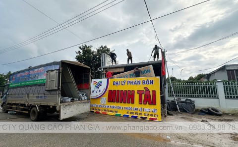 Lắp Đặt Bảng Hiệu Quảng Cáo Nhôm Đại Lý Phân Bón Tại Đắk Tô