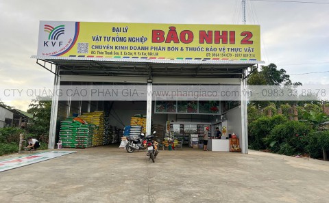 Lắp Đặt Chuỗi Bảng Hiệu Tôn Decal Cửa Hàng Vật Tư Nông Nghiệp