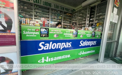 Nhà Thầu Dán Decal Quảng Cáo Tủ Thuốc Tây Cho Hãng Dược Phẩm Năm 2026