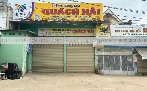 Lắp Đặt Bảng Hiệu Alu Phân Bón Nhà Phân Phối Tại Krông Ana Đắk Lắk