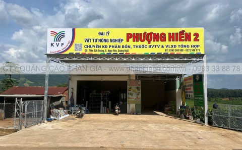 Lắp Đặt Chuỗi Bảng Hiệu Quảng Cáo Đại Lý Phân Bón Tại Quảng Ngãi