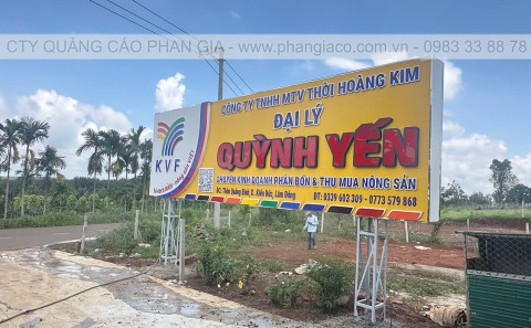 Bảng Hiệu Alu Chữ Mica Nổi Cửa Hàng Vật Tư Nông Nghiệp Đắk Nông