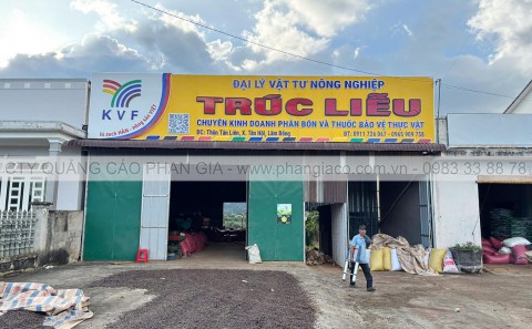 Thi Công & Lắp Đặt Bảng Hiệu Alu Đại Lí Vật Tư Nông Nghiệp Tại Lâm Đồng