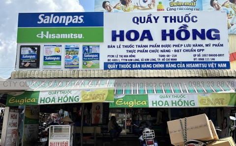 Chuỗi Bảng Quảng Cáo Alu Chữ Mica Quầy Thuốc Nhà Thuốc Tây