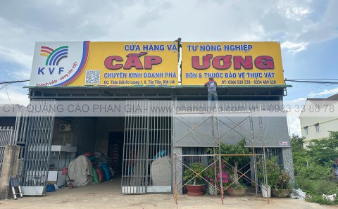 Bảng Hiệu Quảng Cáo Nhôm Chữ Nổi Đại Lí Phân Bón Tại Krông Pắk