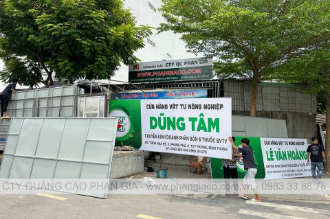 Xưởng Quảng Cáo Chuyên Sản Xuất Chuỗi Bảng Hiệu Tole Decal Cửa Hàng Đại Lý Vật Tư Nông Nghiệp