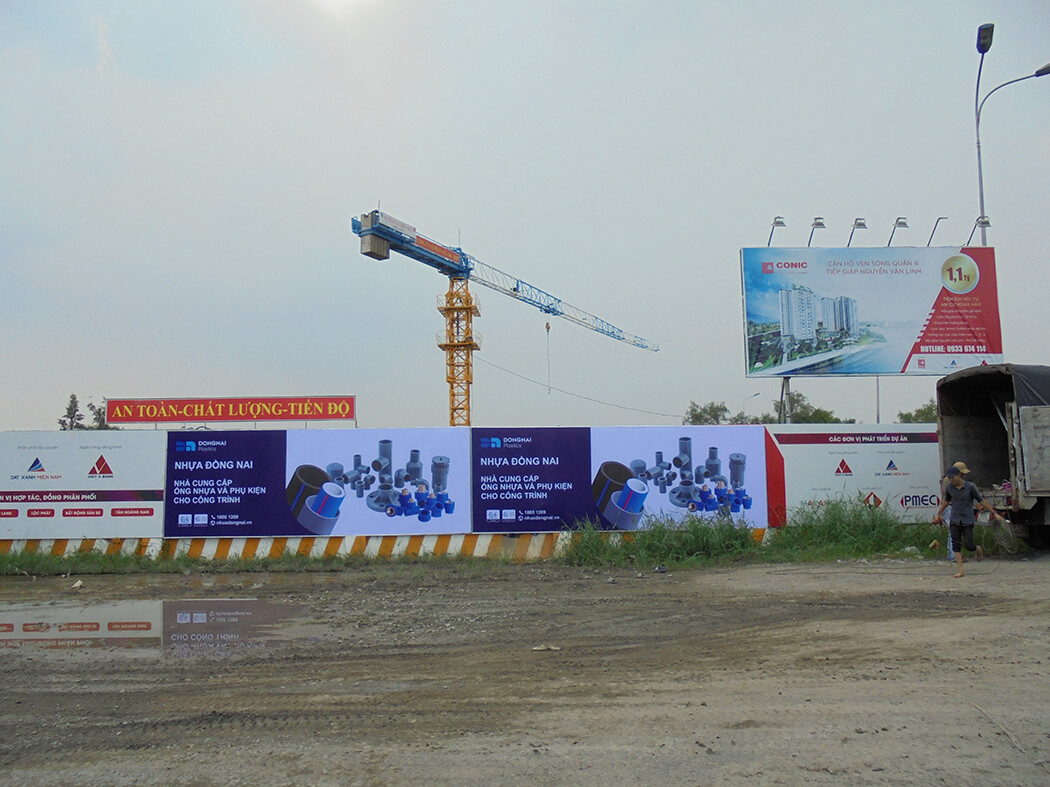 Địa Chỉ Làm Bảng Hiệu Hàng Rào Công Trình Xây Dựng, Tường Bao...